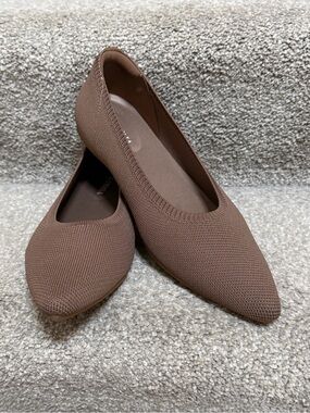 🎉VIVAIA Pointed-Toe Ballet Flats, Womens Size 10/41.5, Brown, Like New